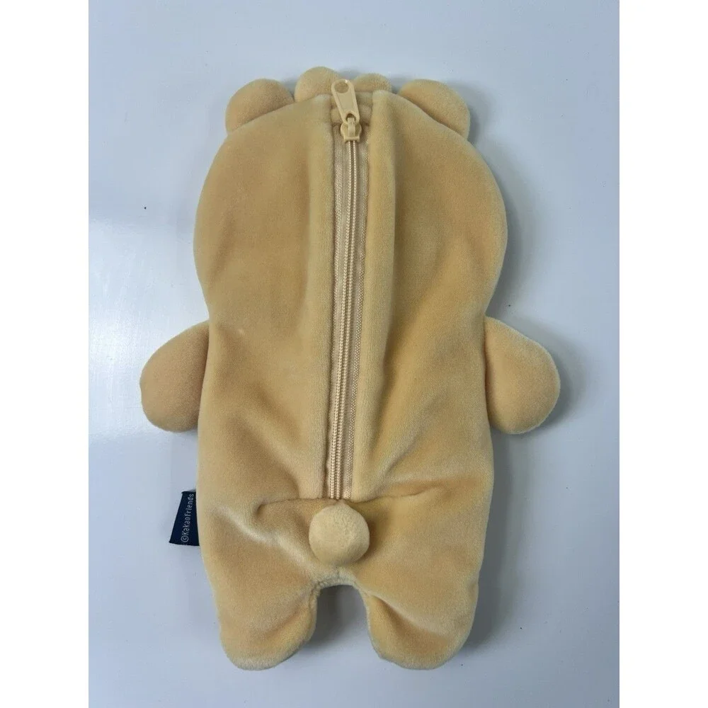 Kakao Ryan Little Friends Pencil Case Zipper Pouch Baby Ryan Bear Soft Plush Zip